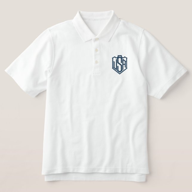 USA EMBROIDERED POLO SHIRT (Design Front)