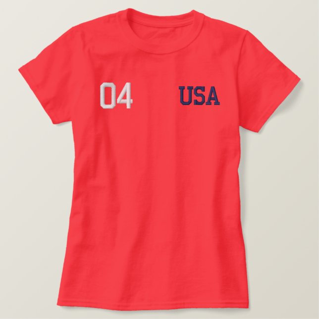 USA EMBROIDERED SHIRT (Design Front)