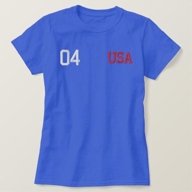USA EMBROIDERED SHIRT (Design Front)