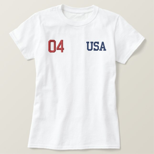 USA EMBROIDERED SHIRT (Design Front)