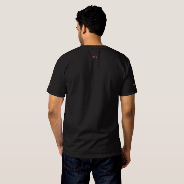 USA EMBROIDERED T-Shirt (Back Full)