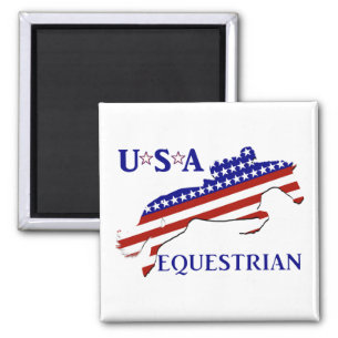 USA Equestrian Magnet