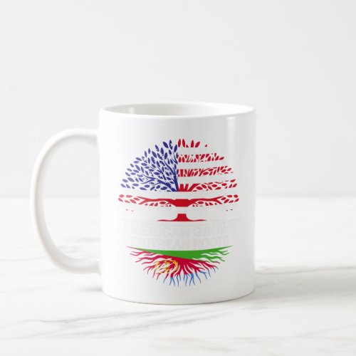 USA  Eritrea Flags American Grown Eritrean Roots  Coffee Mug
