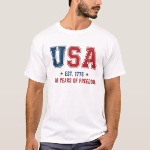 USA Est 1776. 250 Years of Freedom America 250 T-Shirt