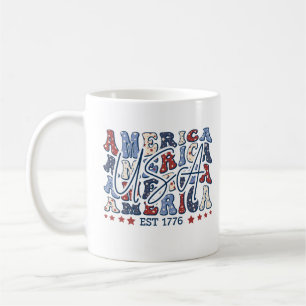 USA Est 1776 independence Day Of America Patriotic Coffee Mug