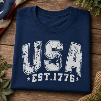 USA EST 1776 Patriotic T-Shirt
