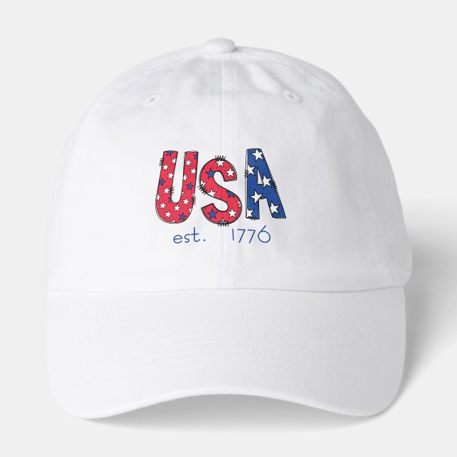 USA Established 1776 American 250th Anniversary  Hat (Front)