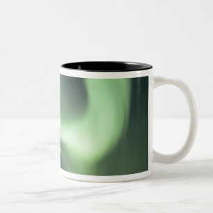 USA, Fairbanks area, Central Alaska, Aurora 2 Two-Tone Coffee Mug