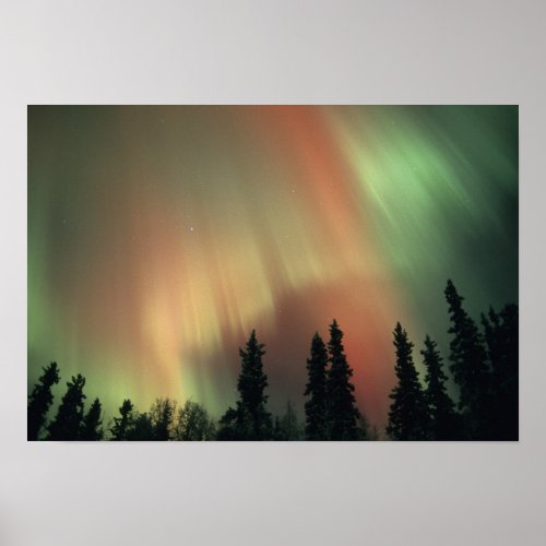 USA Fairbanks area Central Alaska Aurora 3 Poster