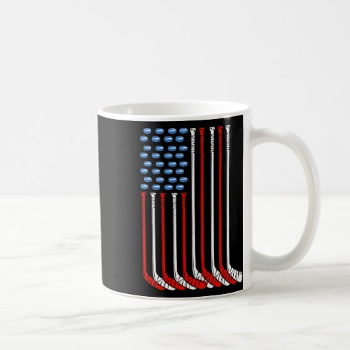 Usa Field Hockey American Flag  Coffee Mug