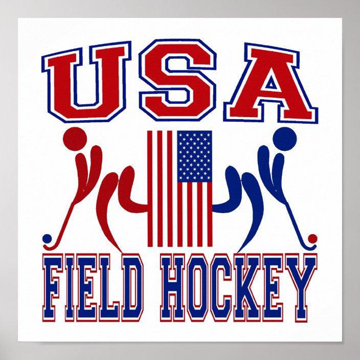 USA Field Hockey Poster