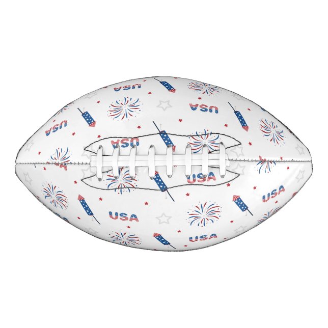 USA Firecrackers and Fireworks Football (Front)