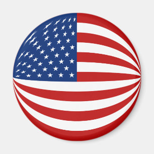USA Fisheye Flag Magnet