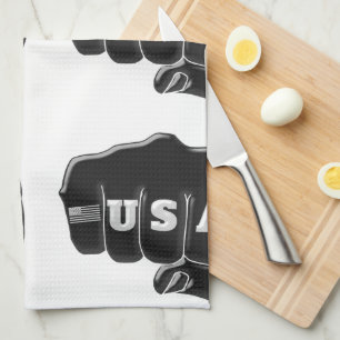 USA Fist Bump with the American flag Towel