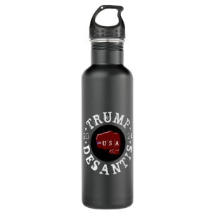 USA Fist Tattoo Trump DeSantis 2024 Stainless Steel Water Bottle