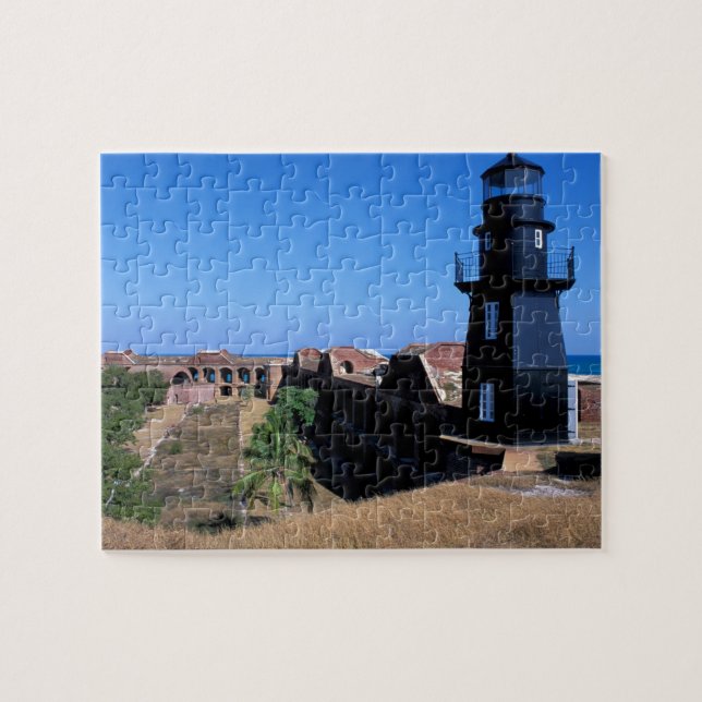 USA, FL, Florida Keys, Fort Jefferson, 1846, 2 Jigsaw Puzzle (Horizontal)