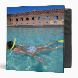 USA, FL, Florida Keys, Fort Jefferson, 1846, 3 Ring Binder