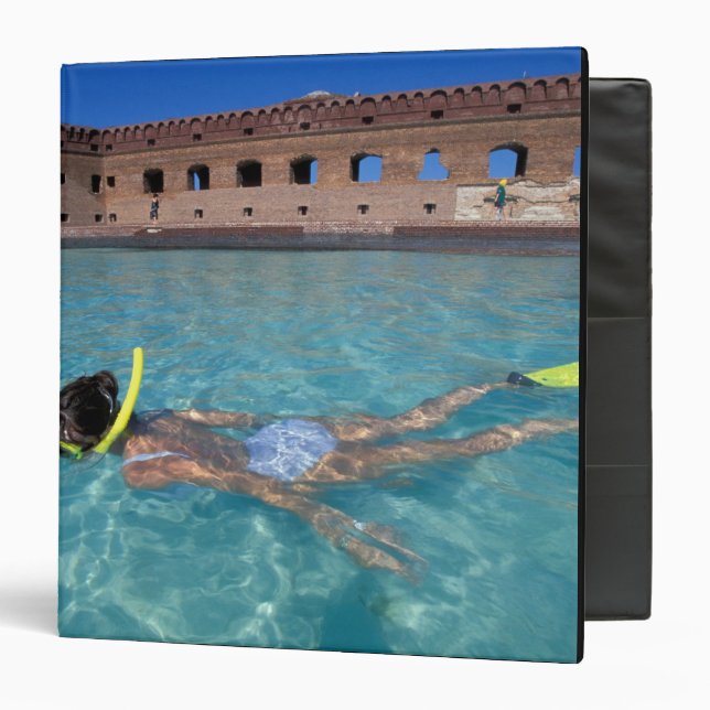 USA, FL, Florida Keys, Fort Jefferson, 1846, 3 Ring Binder (Front/Inside)