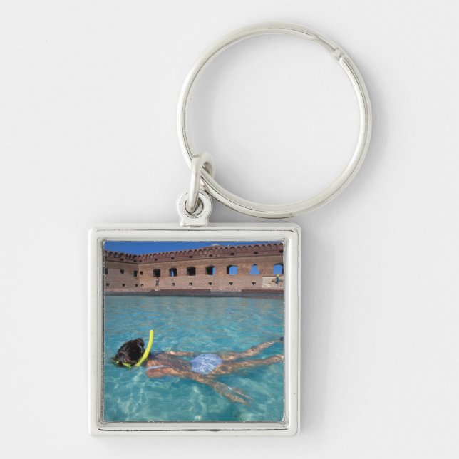 USA, FL, Florida Keys, Fort Jefferson, 1846, Keychain (Front)