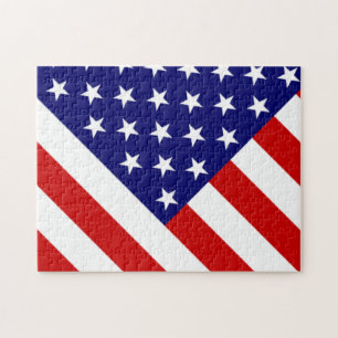 USA Flag 11x14 252pc jpcnt Jigsaw Puzzle