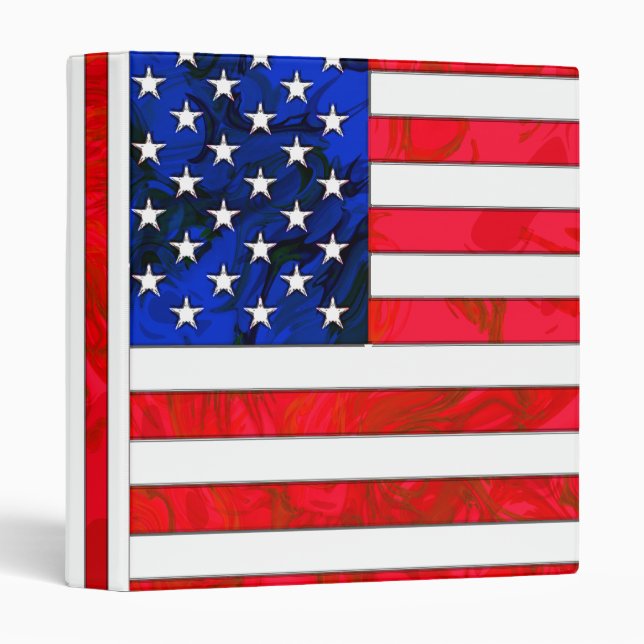 USA FLAG 1" Ring Binder (Front/Spine)