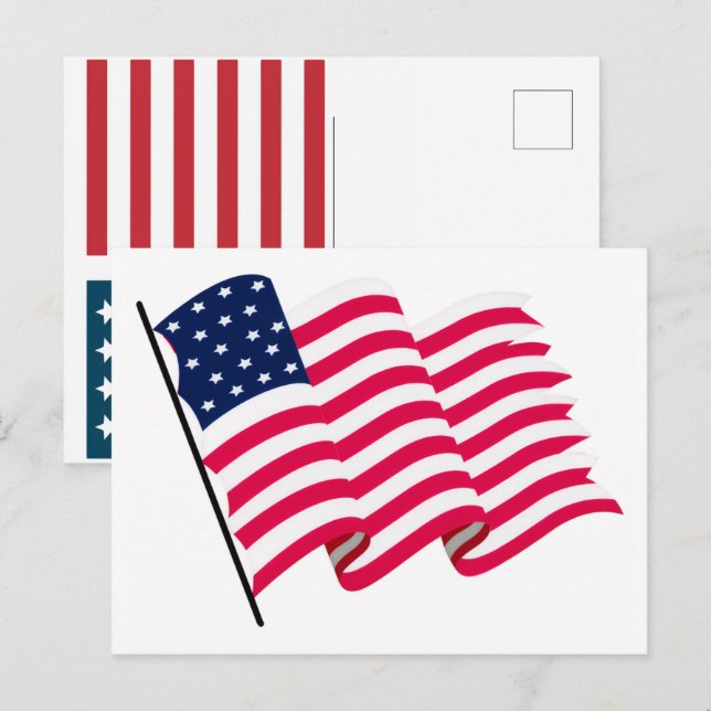 USA Flag 2026 – Bold American Flag for 250th Holiday Postcard (Front/Back)