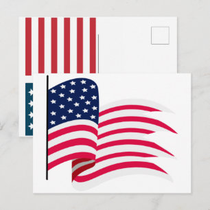 USA Flag 2026 – Bold American Flag for 250th Holiday Postcard