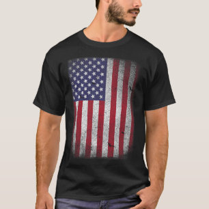 Usa Flag 4th July American Red White Blue Star Str T-Shirt