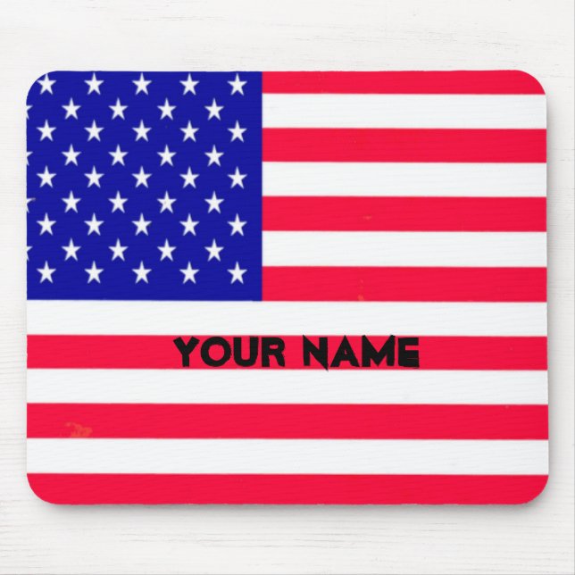 USA Flag 4th July  Mouse Pad (Front)