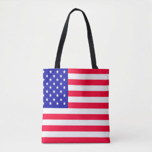 USA Flag 4th July Tote Bag