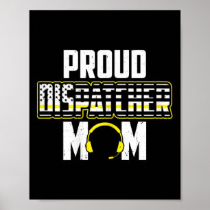 Usa Flag 911 Dispatcher Mom 4th Of July Proud Disp Poster