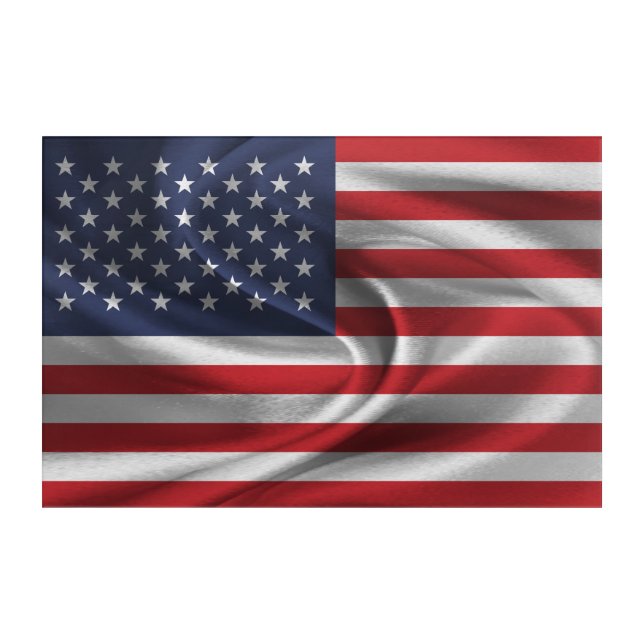USA Flag Acrylic Print (Front)