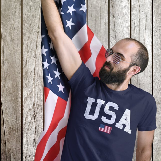 USA Flag America July 4th Patriotic American Flag T-Shirt (Creator Uploaded)