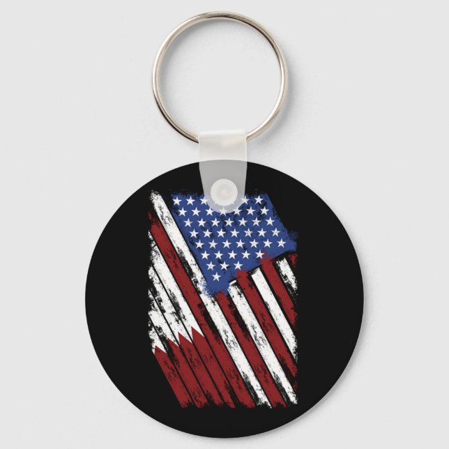 USA Flag America United States Gift Keychain (Front)
