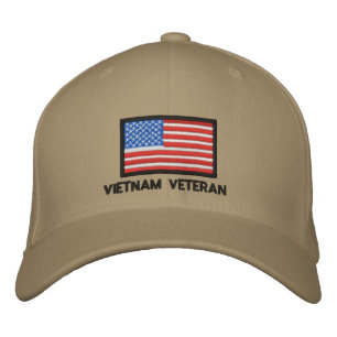 USA Flag - America - Vietnam Veteran Embroidered Baseball Hat