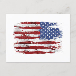 USA Flag American Flag United States of America 4t Postcard