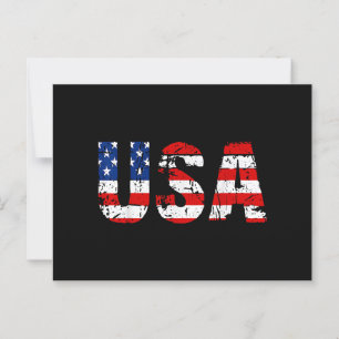 USA Flag American Flag US National Patriotic USA 4 Postcard
