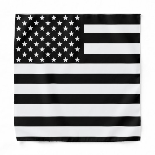USA flag American Stars Stripes Black Bandana