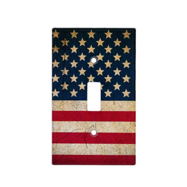 USA Flag Americana Premium Light Switch Cover (Front)