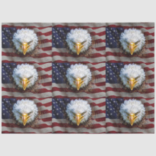USA Flag and Eagle Tissue For Gift Wrap Tissue Paper
