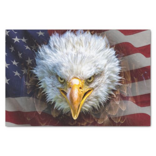 USA Flag and Eagle Tissue For Gift Wrap Tissue Paper