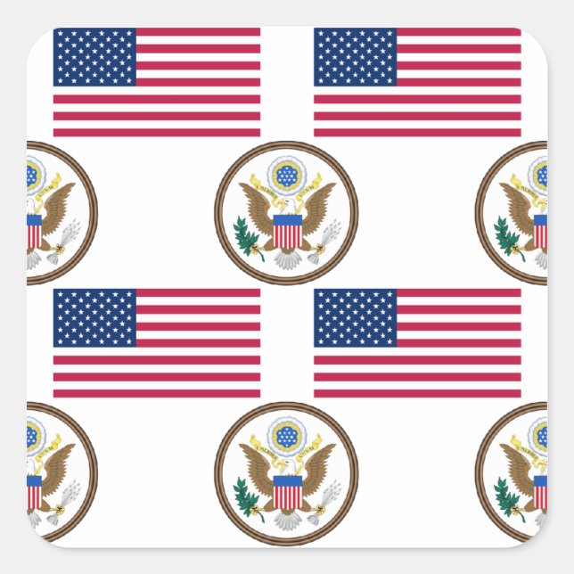 USA Flag and Great Seal (Front)