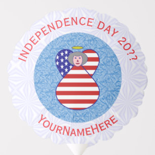USA Flag Angel Grandma – Independence Day Balloon