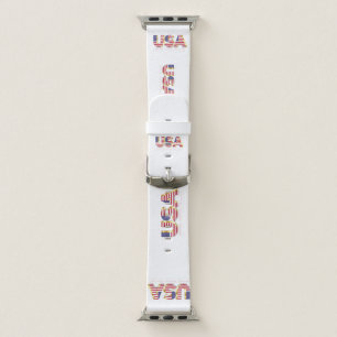 USA Flag Apple Watch Band American Patrriotic