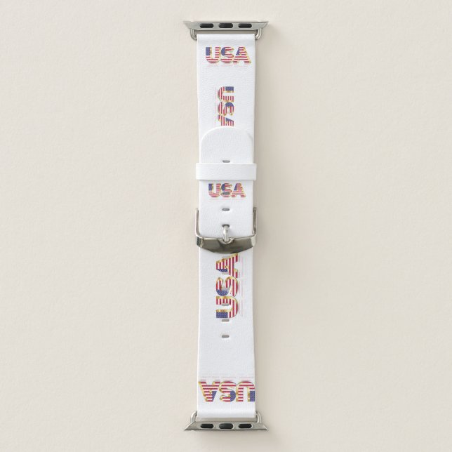 USA Flag Apple Watch Band American Patrriotic (Band)