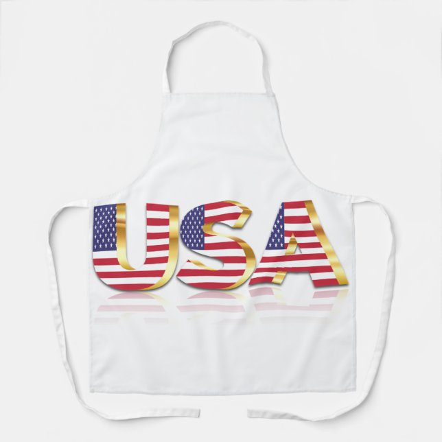 USA Flag Apron Patriotic (Front)