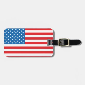 Usa Flag Baggage Tag by CandiCreations at Zazzle
