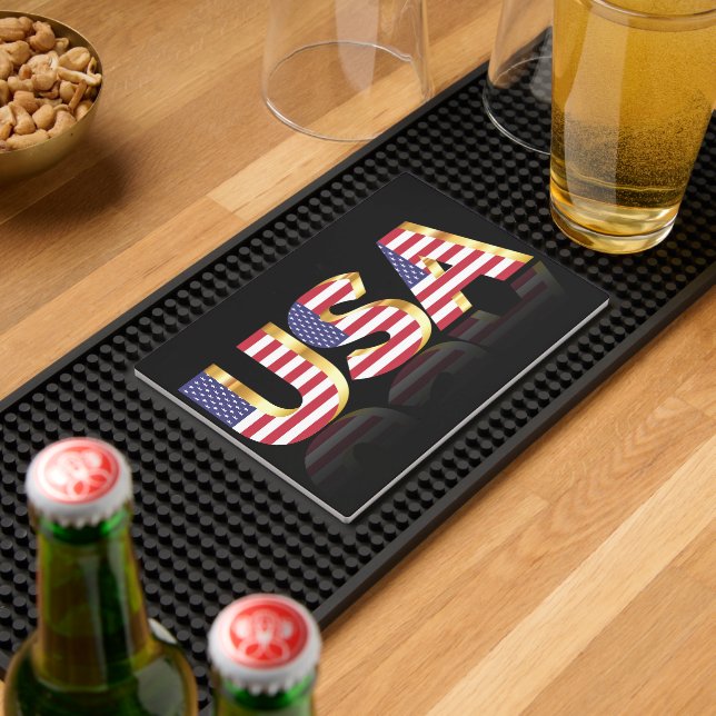 USA Flag Bar Mat Patriotic (Insitu (Bar 2))