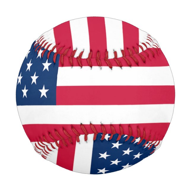 USA Flag Baseball - Patriotic (Back)