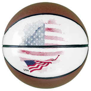 USA flag Basketball